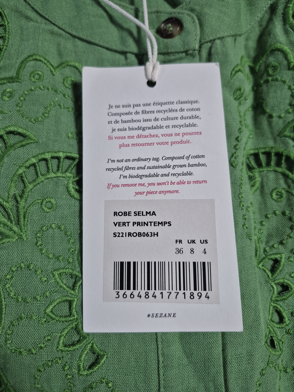Robe Selma (Spring green) - Picture 6 of 6